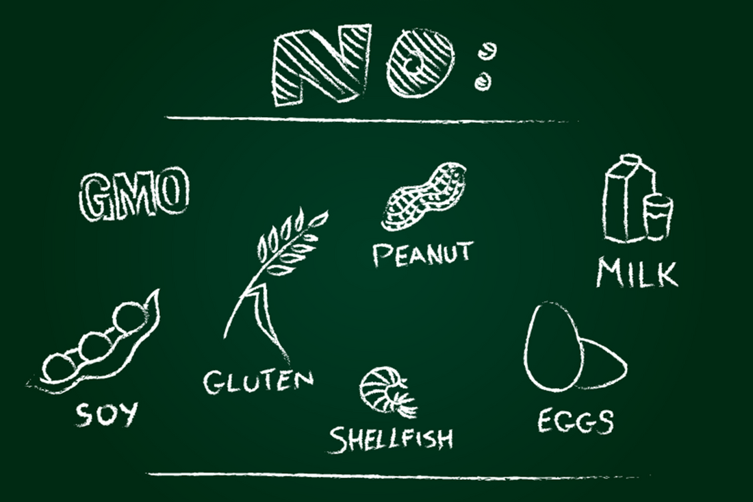 A list of allergens