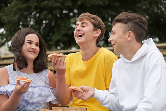 Teenagers Eating on the Go